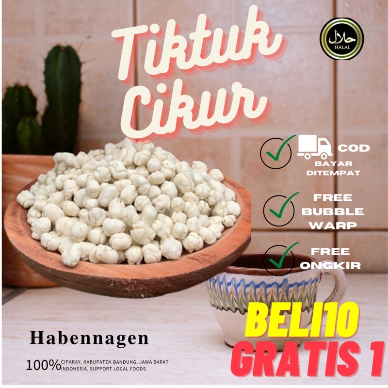 

Tiktuk Cikur kue cikur 1kg topping seblak khas bandung
