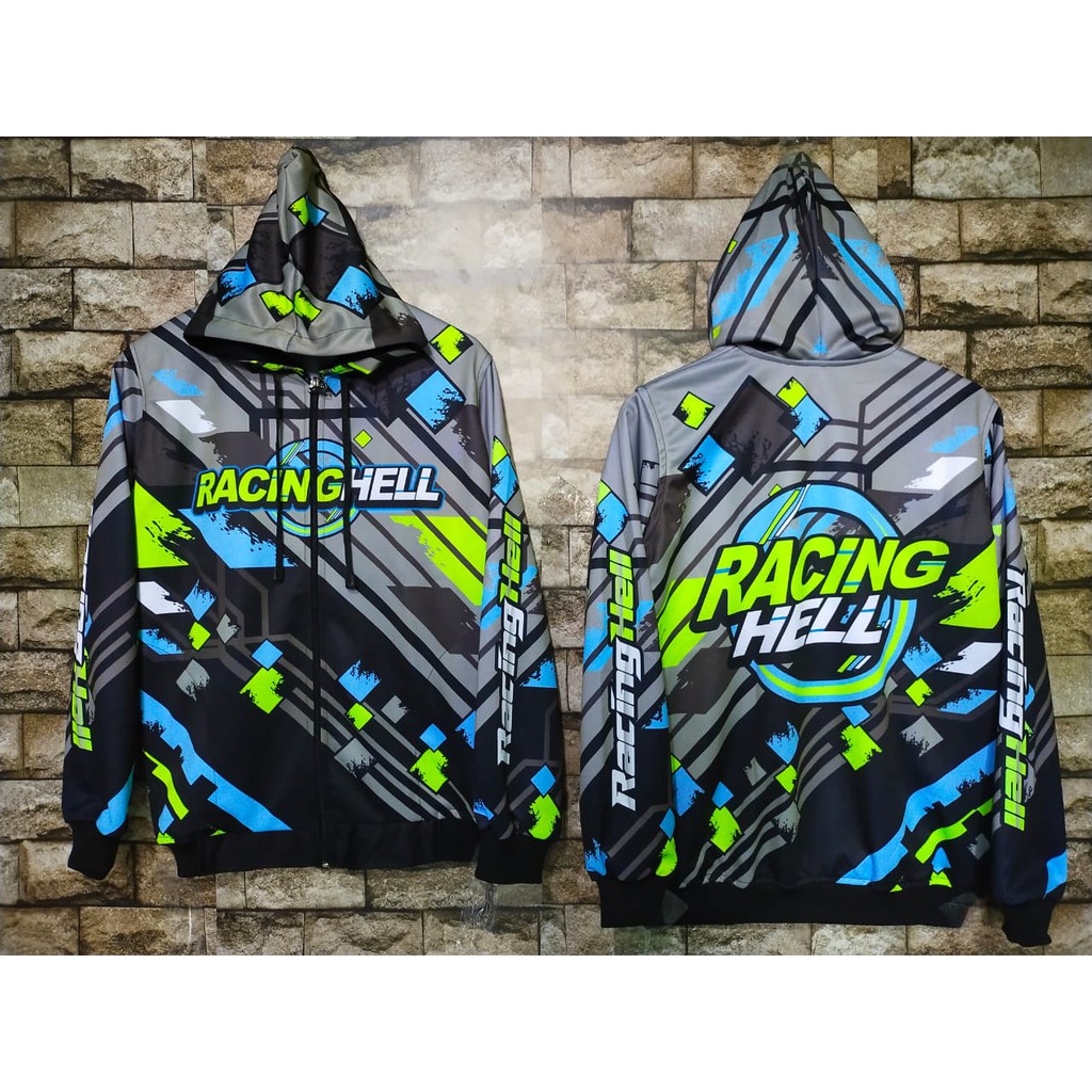 JAKET RACING HELL FULL PRINTING SUBLIMASI