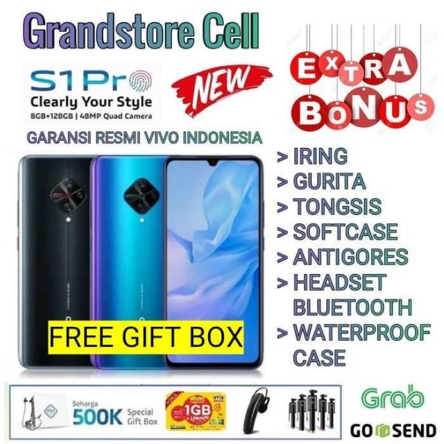 VIVO S1 PRO RAM 8/128 GB GARANSI RESMI VIVO INDONESIA