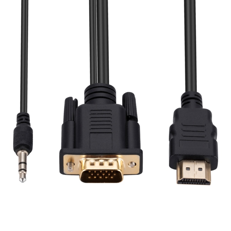 Kabel Konverter 1080P Ke VGA PC VGA Source Output Ke TV / Monitor