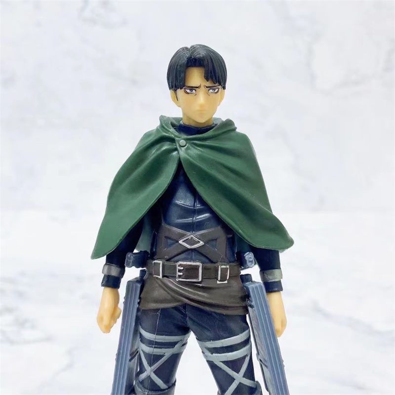 Mainan Action Figure Anime Attack on Titan The Final Season Levi Reiner Braun Bahan PVC