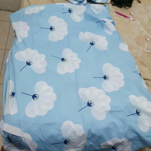 Sprei Anti Geser Katun Star Penelope | Seprei Katun Lokal Motif Bunga Flowers Warna Pastel