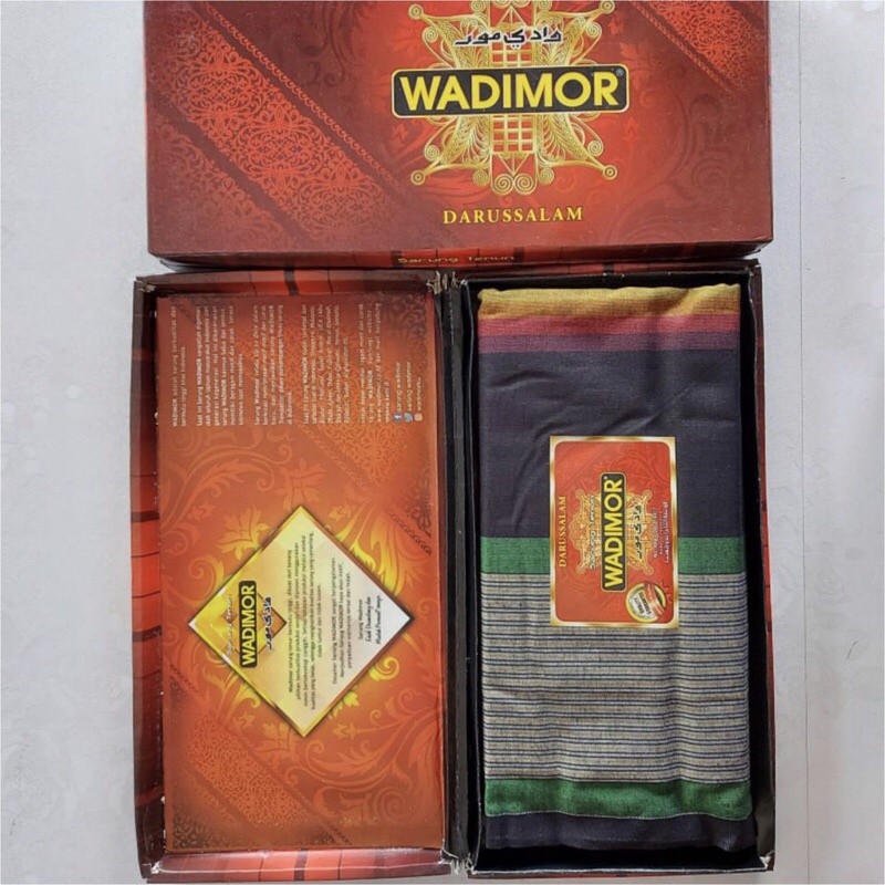 Sarung Wadimor Motif DARUSSALAM- Kain Tenun Dewasa Pria Laki Cowo Sholat Solat darussalam SARUNG WADIMOR PREMIUM BAHAN TEBAL