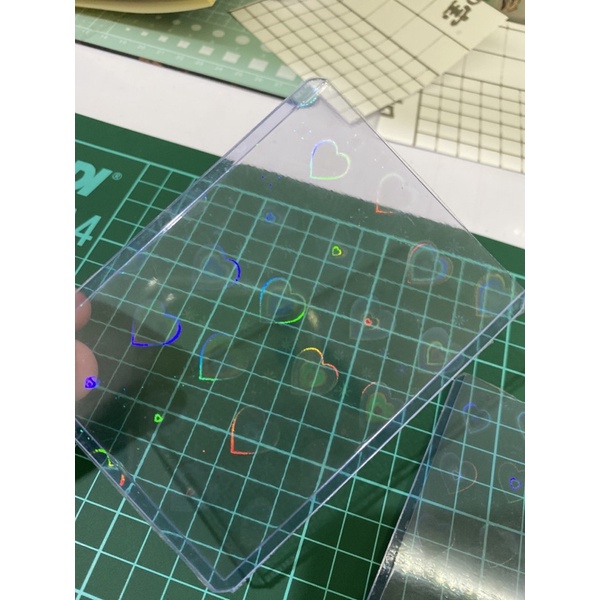 Toploader hologram laminasi (holo)