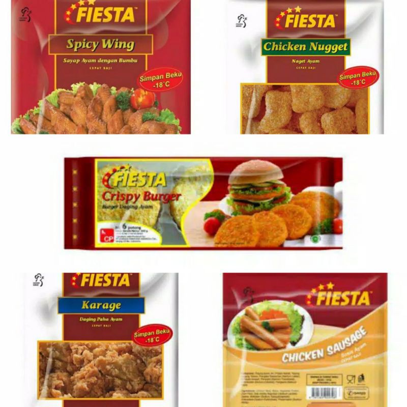 

PASAR GUBENG - Frozen Fiesta Chicken Nuget / Karage / Spicy Wing / Chrispy Burger / Chicken Sosis