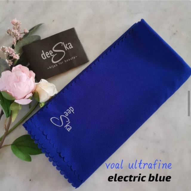 deeska scarves ori electrik blue