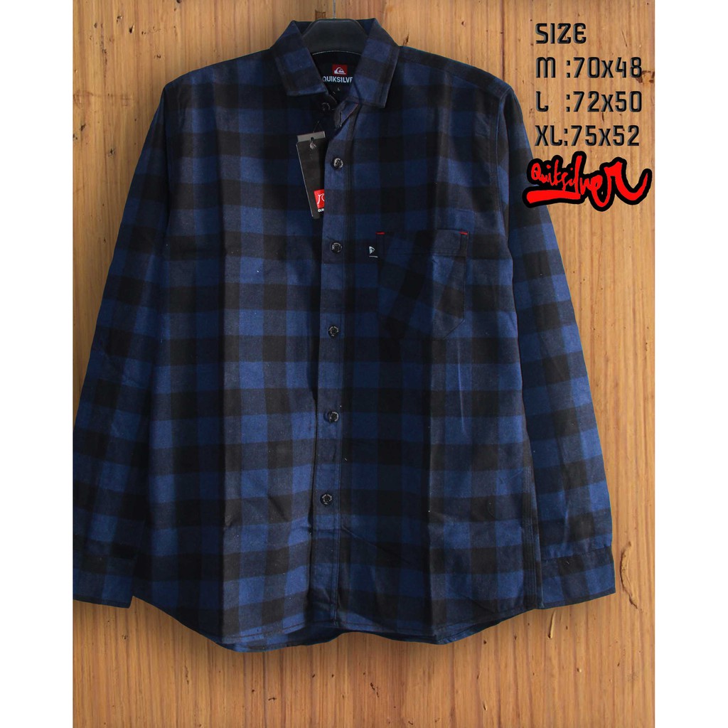 Kemeja Flanel Panjang Distro Cowok Quiksilver 3