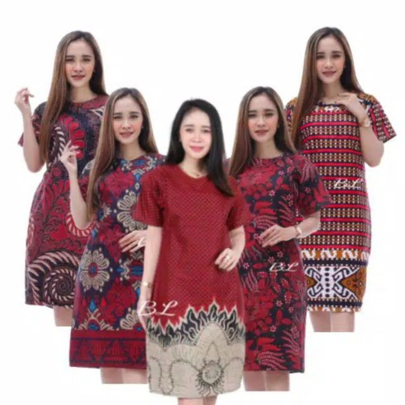 DRESS WANITA DRESS BATIK DRESS KEKINIAN DRESS TERBARU