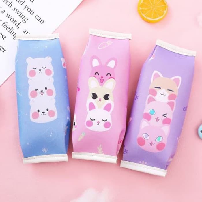 

OILA04 tempat pensil kartun simple cartoon pencil case stp038