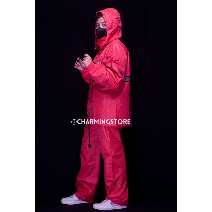 Jas Ujan ASV Original Jas Hujan Parasut Jaket Hujan Pria Mantel Hujan Parasut Tebal Jas Hujan