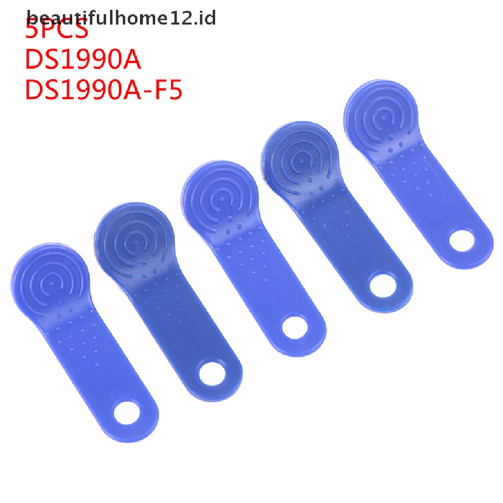 【beautifulhome12.id】 5Pcs DS1990A-F5 IButton I-Button 1990A-F5 Electronic Key IB Tag Cards Fobs Cards .