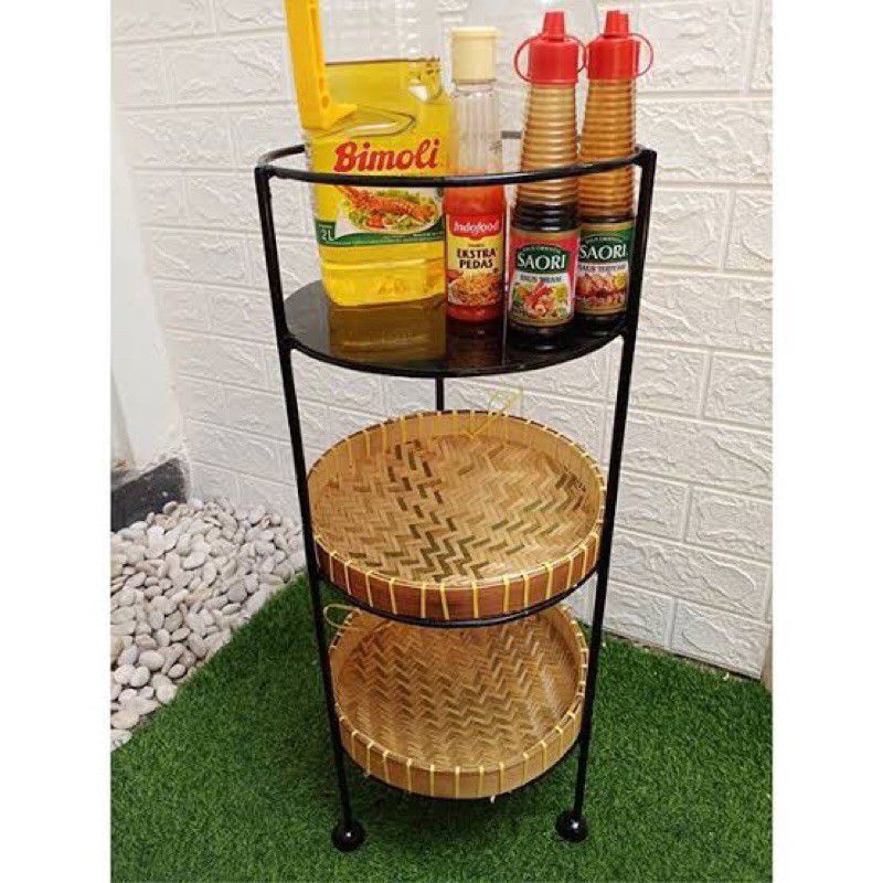 RAK BUMBU DAPUR BAWANG DAN TEMPAT KECAP MINYAK