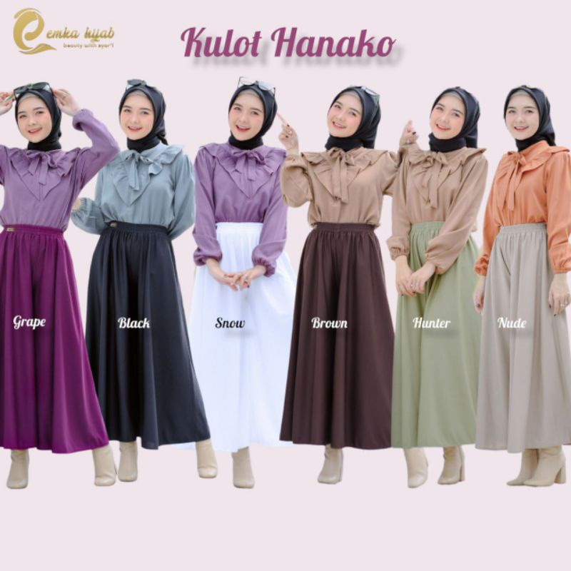 KULOT HANAKO BY EMKA HIJAB / CELANA / KULOT / KULOT DEWASA