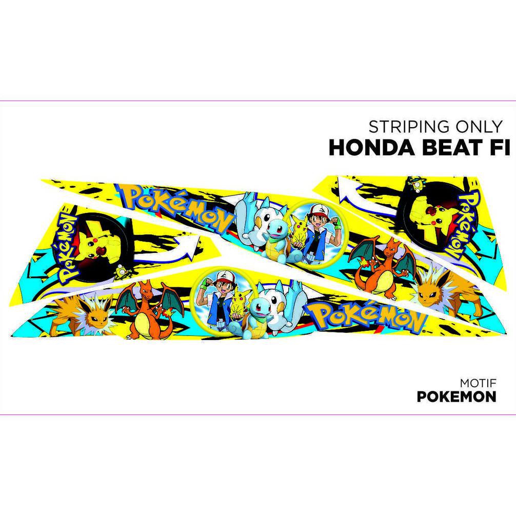 Jual STRIPING ANIMASI HONDA BEAT FI - POKEMON | Shopee Indonesia