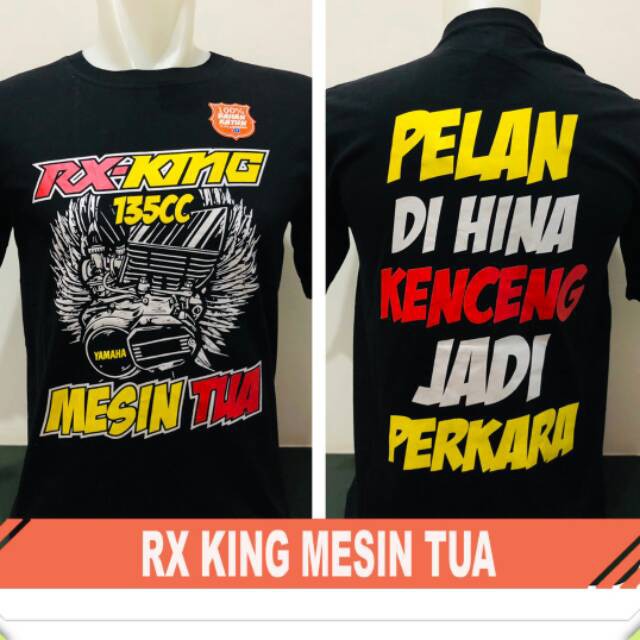 Kaos distro tshirt  baju rx-king mesin tua