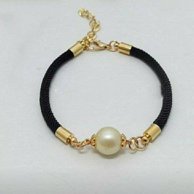 Gelang tali + mutiara laut