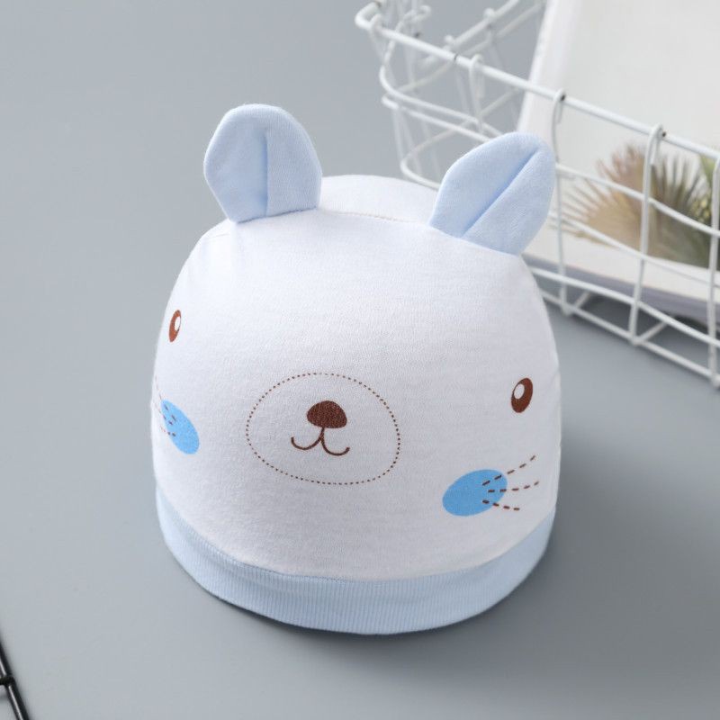 Topi Bayi Motif Lucu 0 - 6 bulan. Topi Kupluk Baby Katun lembut