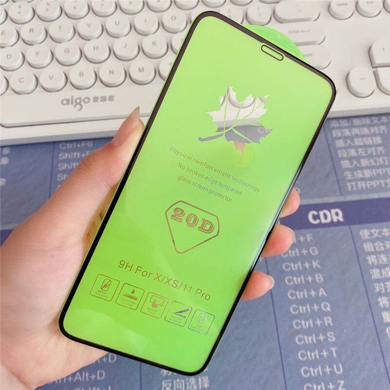 Pelindung Layar Tempered Glass 20D HD Untuk iphone 13 12 11 Pro Max X XR XS Max 13 12 Mini 14 Pro Max 6S 6 7 8 Plus