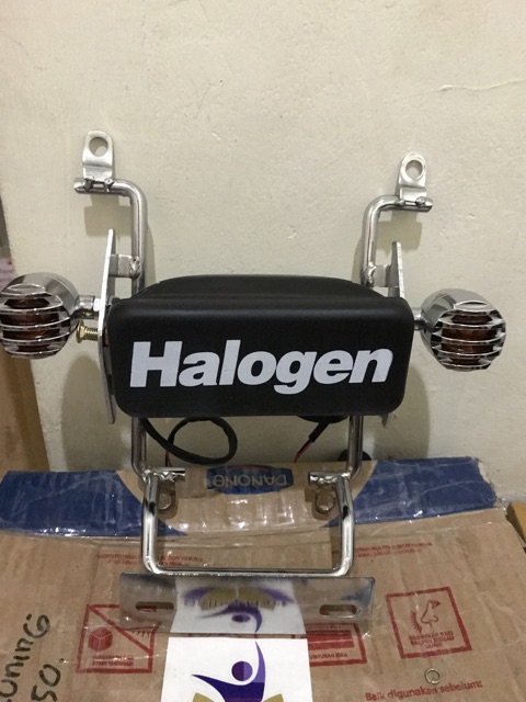 Lampu topi tutup halogen variasi rx king