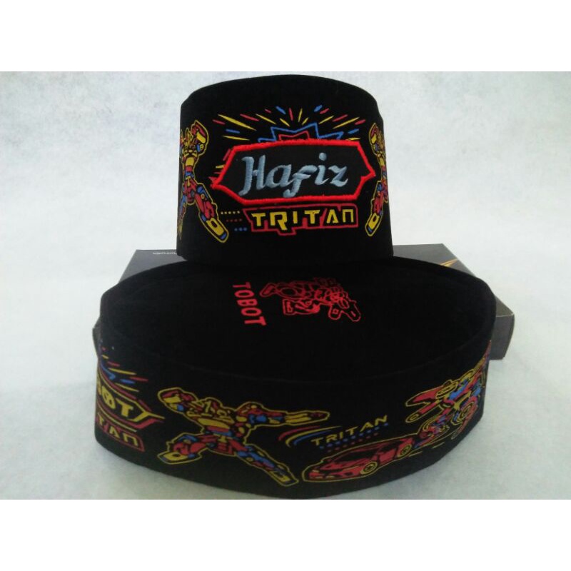 peci nama/kupluk anak&quot; bordir nama.free nama.peci anak(bisa riquest nama)