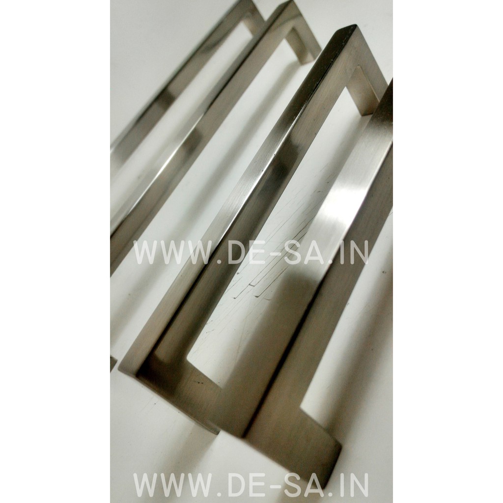 Huben TA-43 96MM - Tarikan Laci Meja Lemari Kabinet Gagang Pintu Handle Aluminium Nikel Chrome  Meja Lemari Kabinet (Sekitar 9 - 10 - 11 cm )