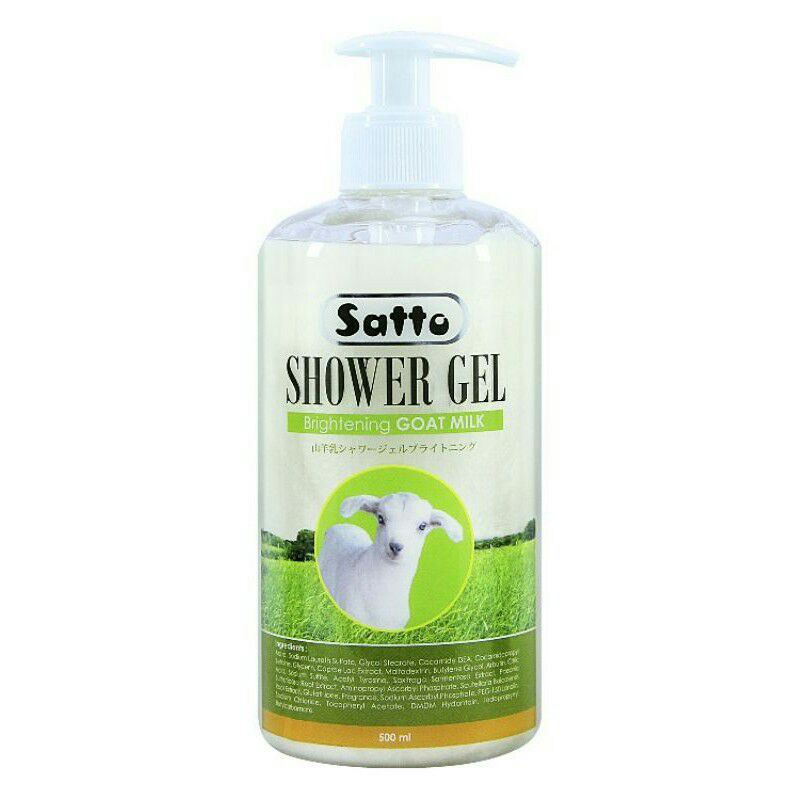 SATTO SHOWER GEL BRIGHTENING GOAT MILK 500ml