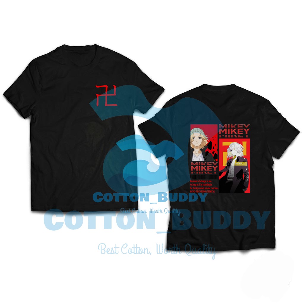KAOS MIKEY TOKYO REVENGERS BAJU ANIME MIKEY MANJIRO SANO TOKYO MANJI GANG TOUMAN DRAKEN COOL BARU