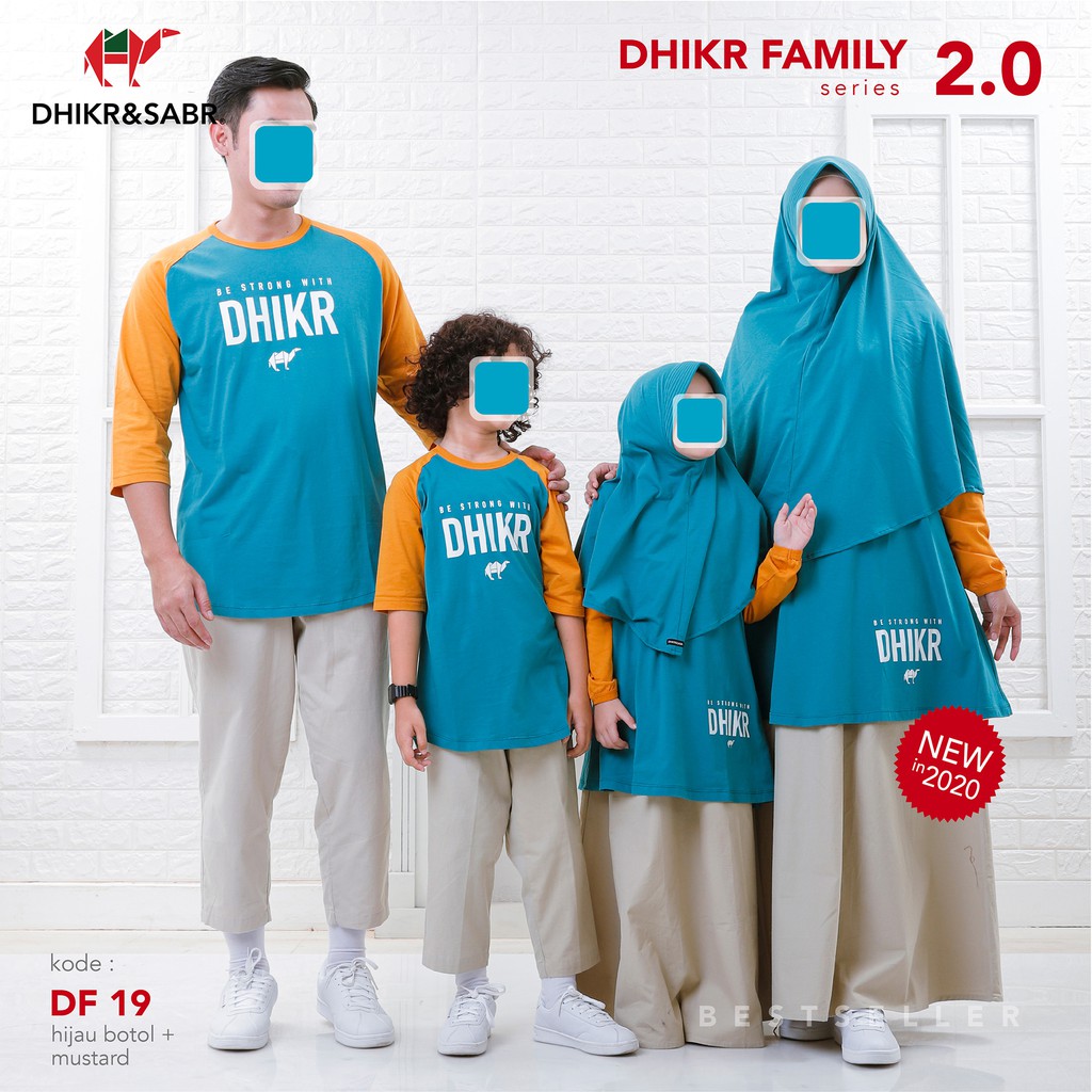 Kaos Couple Muslim Dhikr Family Dari DHIKR&SABR OFFICIAL Pusat Bandung [PRODUSEN]