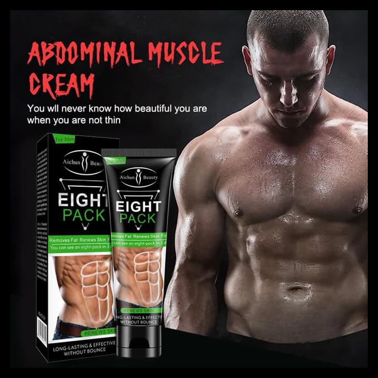 Krim Pelangsing Pria Body Slim Cream Hot Patch Sixpack Otot Perut Diet