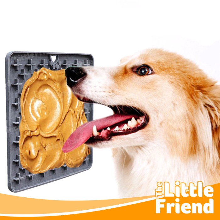 Dog Licking Mat Pad Tempat Makan Slow Feeder Silicone Anjing Kucing