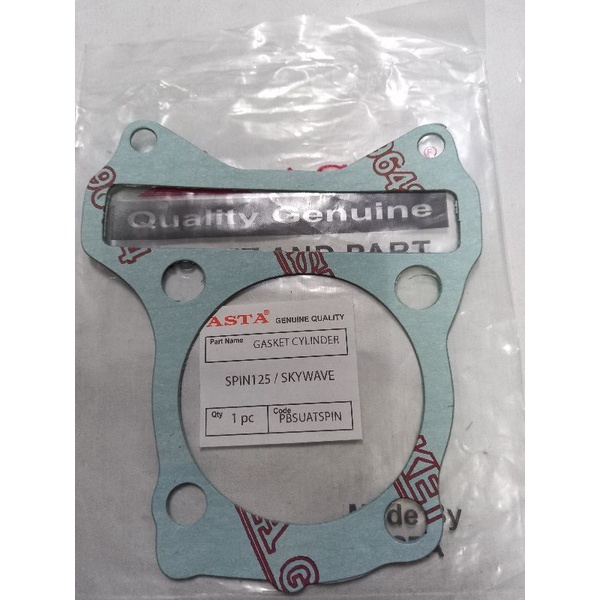 paking perpak gasket blok bawah spin 125 skywave skydrive asta