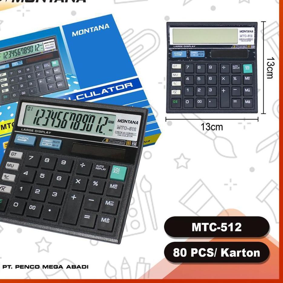 

⚡️STAR BRANDS⚡️ Kalkulator calculator MTC512 12 digit harga distributor 