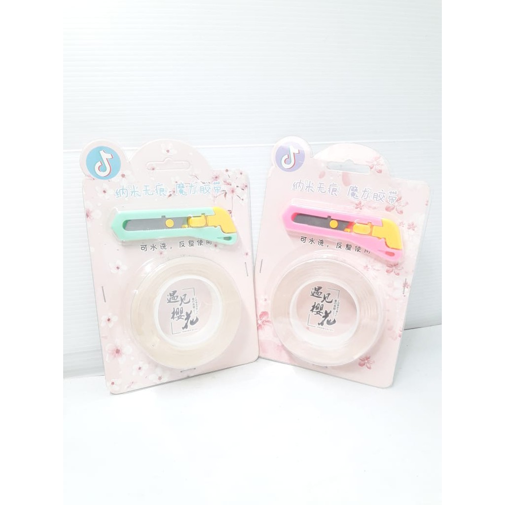 

Double Tape Transparan Magic Tiktok