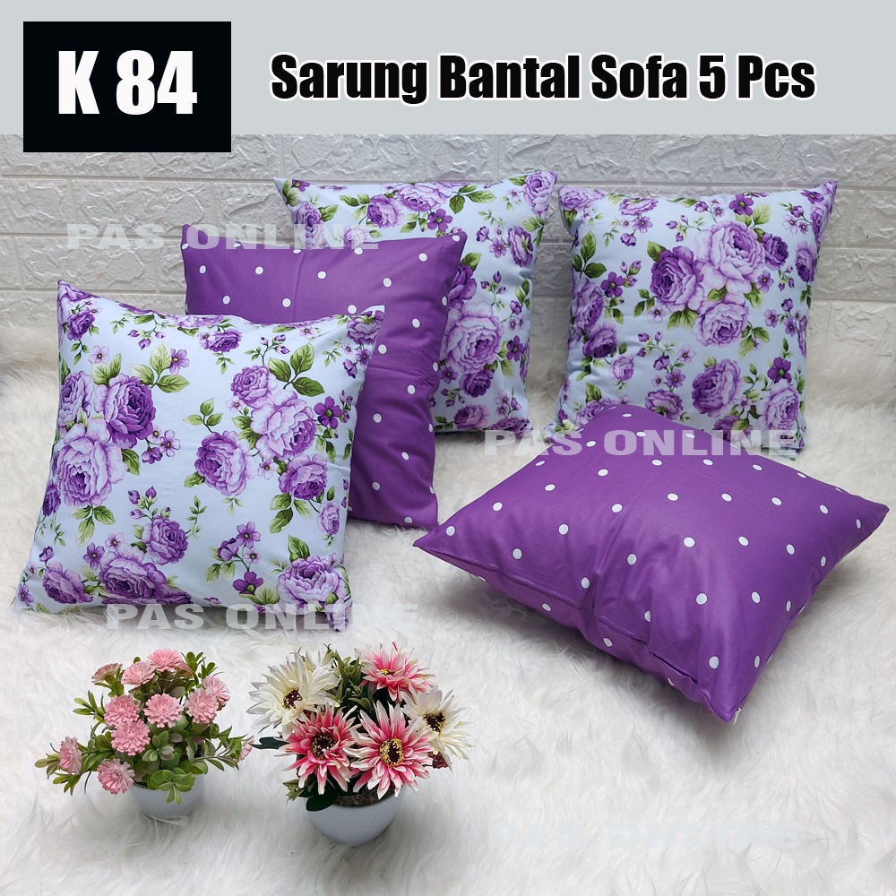 SET SARUNG BANTAL SOFA 40X40 ( 5 SARUNG )