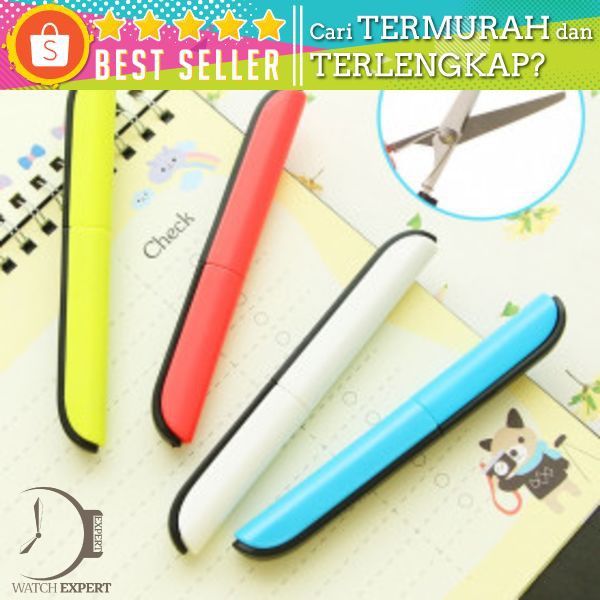 Portable Mini Stationery Office Stainless Steel - Deli Gunting Safety Scissors 0600 Mix Color