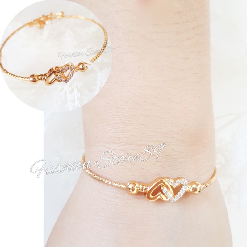 Gelang Bangle Free Size Dewasa Anak Love Buterfly impor xuping Yaxiya Gelang Anak Gelang Dewasa