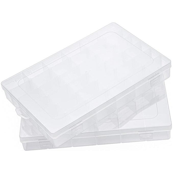 

HOT SALE JEWELRY STORAGE BOX TRANSPARENT PLASTIC 36 COMPARTMENT SDC4133S