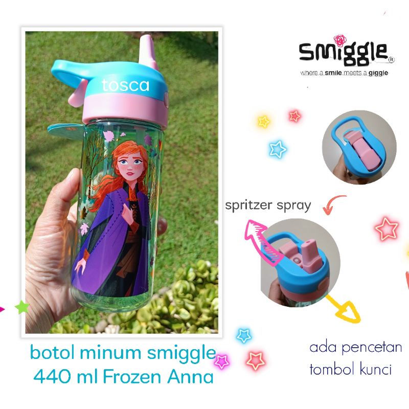 Botol minum smiggle FROZEN II, botol minum smiggle ready stok bandung