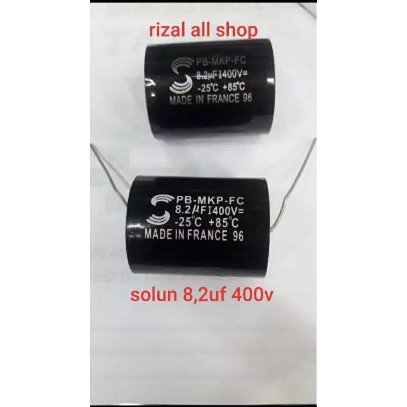 kapasitor solun 8,2uf 400v