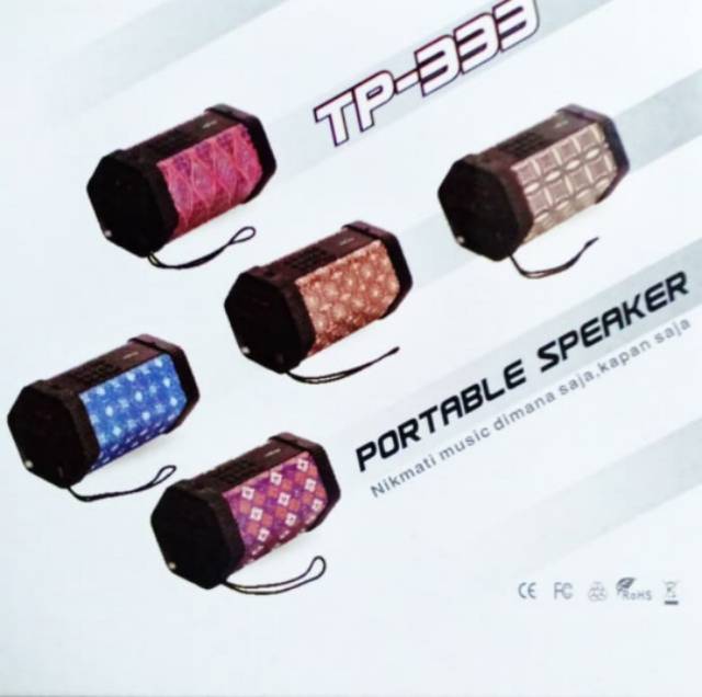 Advance Speaker Portable Bluetooth TP 333 Batik