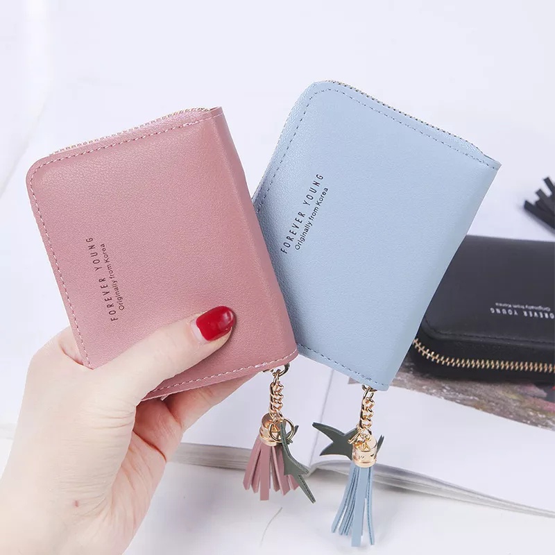 ( GS ) DOMPET WANITA / DOMPET LIPAT MINI FASHION WANITA RESLETING