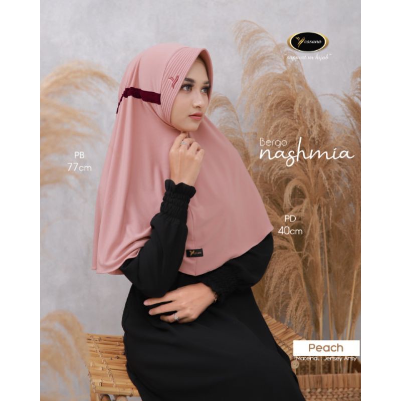 Hijab Instan Yessana warna Peach