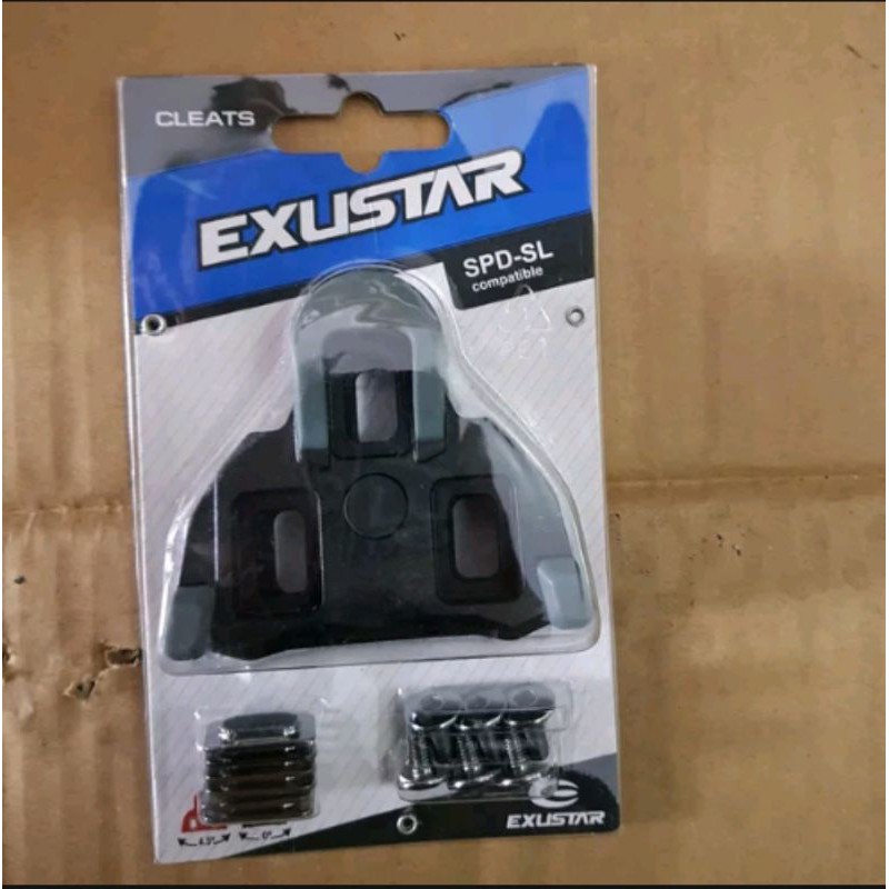Cleat pedal balap Exustar SPD SL Compatible