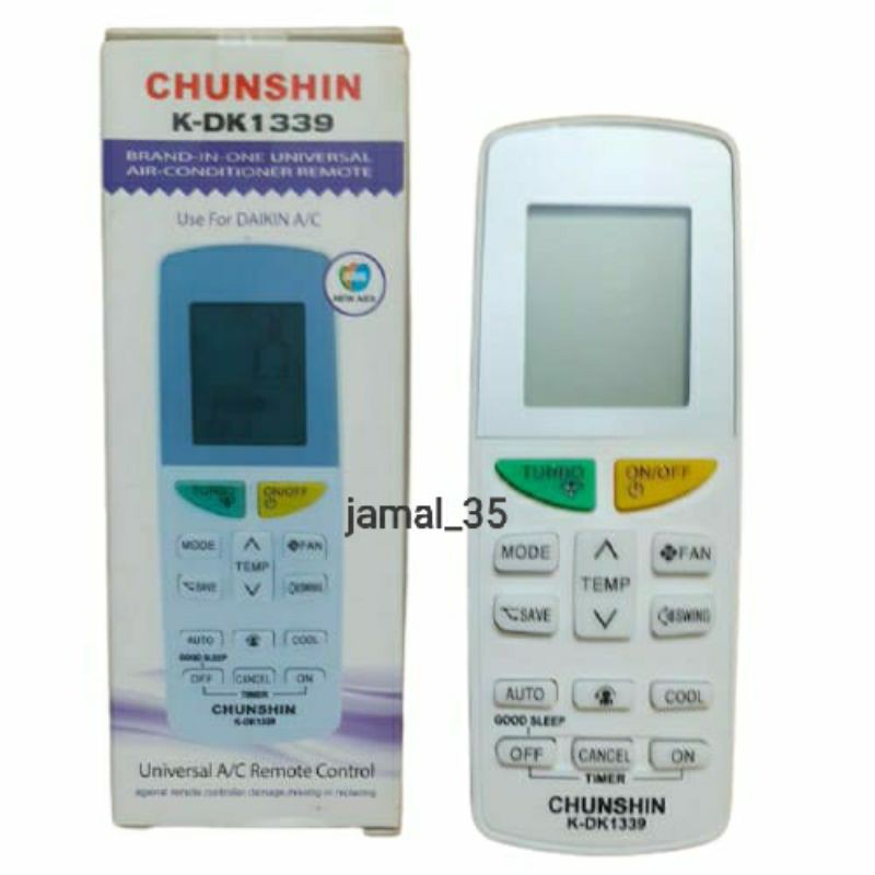 REMOTE REMOT AC DAIKIN TURBO MULTI K-DK1439 CHUNSHIN