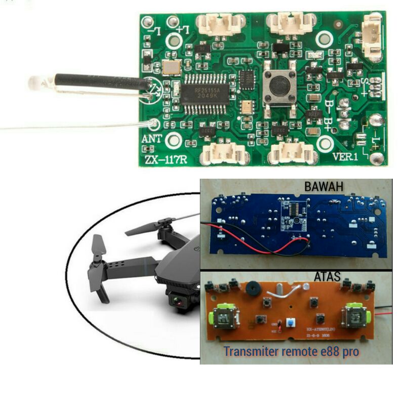 Part Drone e88 pro new circuit board