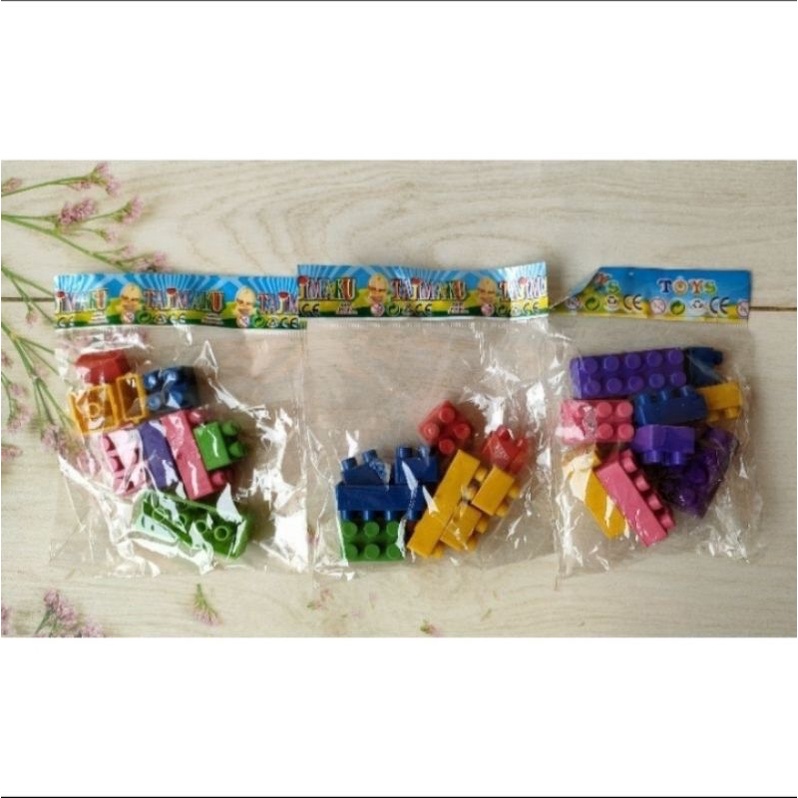 Lego mainan anak sachet || bongkar pasang lego ||