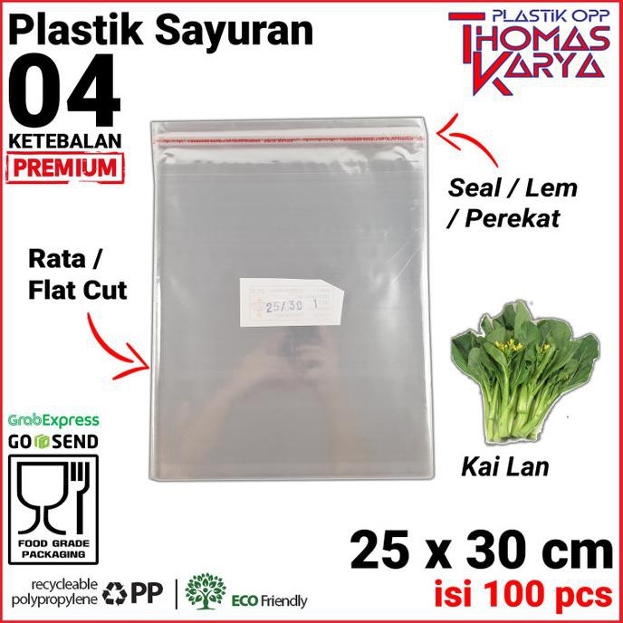 

Produk Terbaik] 25X30 Cm Plastik Opp Tebal (Lem) | Plastik Kailan | Plastik Sayuran