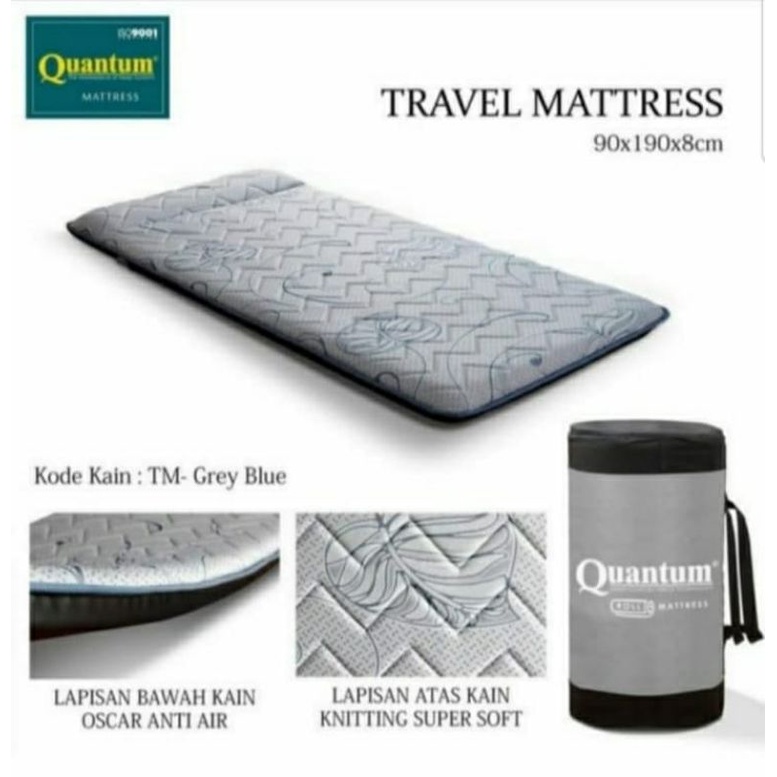 Kasur Gulung QUANTUM Busa REBOUNDED Anti Kempes Uk. 90x190 Tb. 8cm