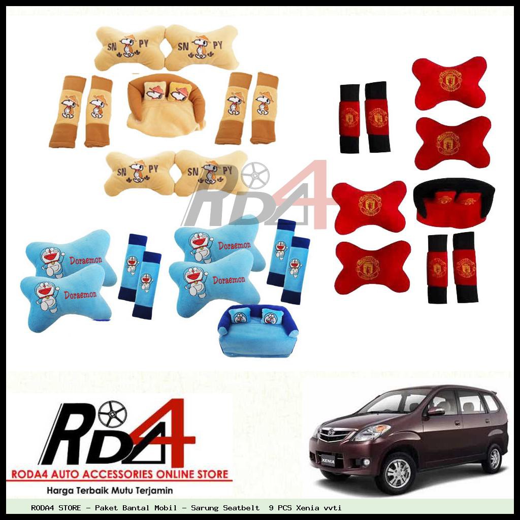 Paket Bantal Mobil - Sarung Seatbelt  9 PCS Xenia vvti