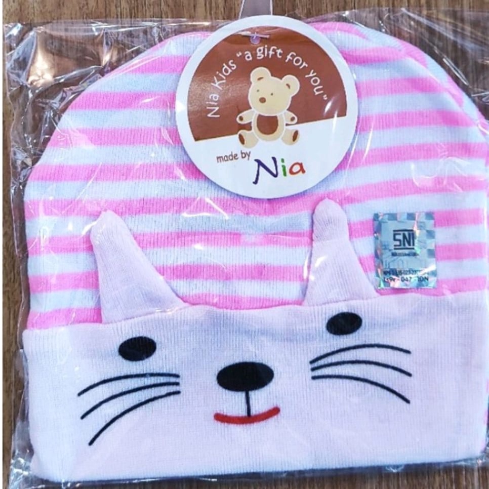 NIA-TOPI BAYI APLIKASI PUPPY-TOPI BAYI LUCU